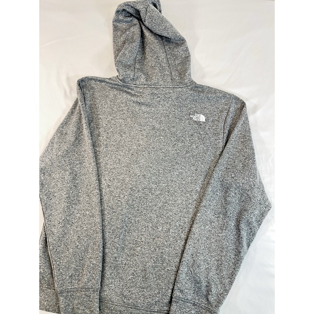 North Face Mens Pullover Hoodie Medium Bold Half Dome White Logo front and back - Picture 8 of 11